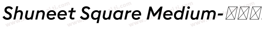 Shuneet Square Medium字体转换